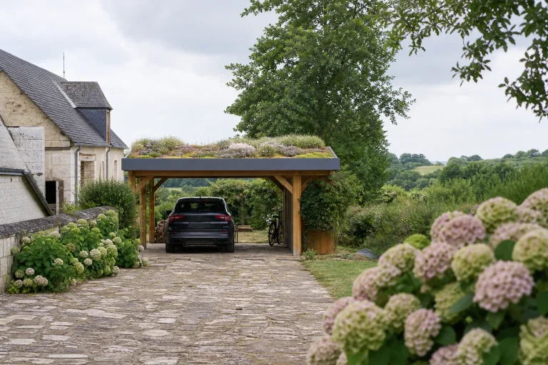 Carport en bois en Pays de la Loire