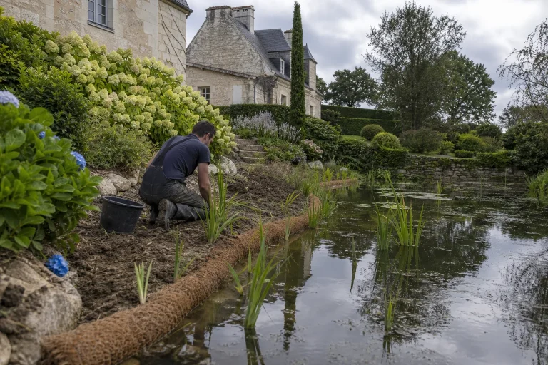 Curage de mare à la mini-pelle en Pays de la Loire